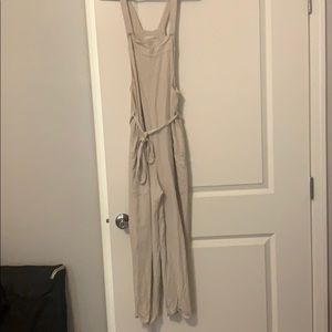 Cream colored overalls